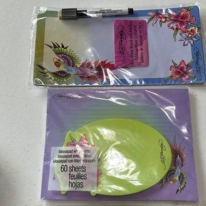 Ed Hardy magnetic sheet’s and dry erase board with market